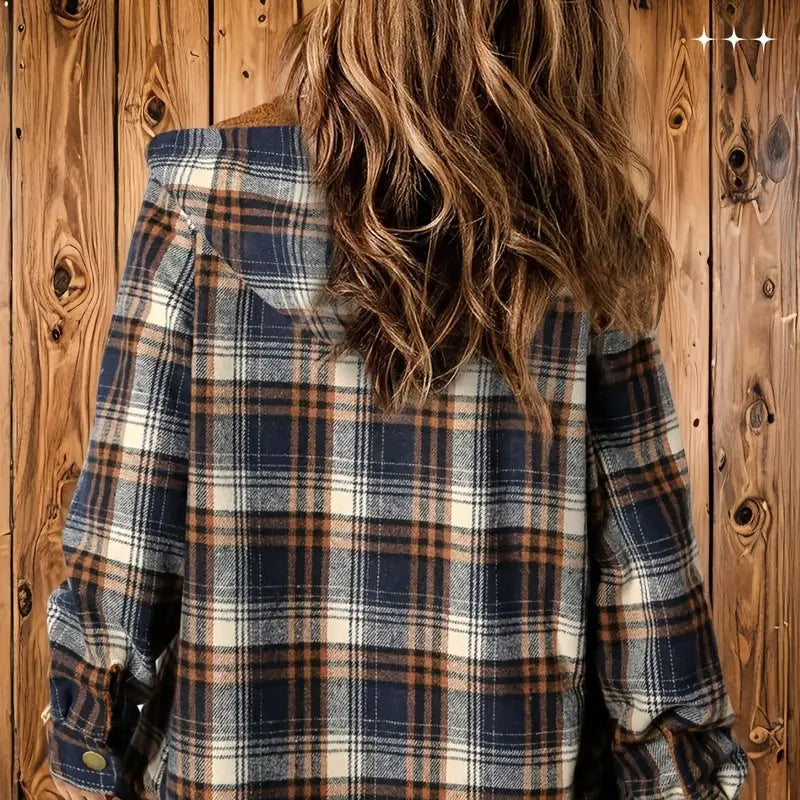 🍂 Høst & Vinter: Rutete Damejakke – Stilig og Varm