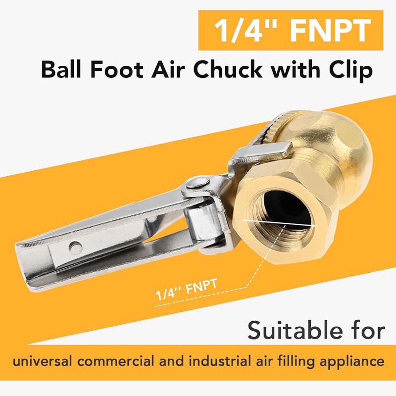 🚗 Dekkfyllingsmunnstykke – Rask Lås & Frigjør