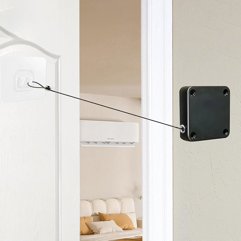 🚪Dørlukker med stillegående buffertrekksnor – Myk & støtfri lukking ✨