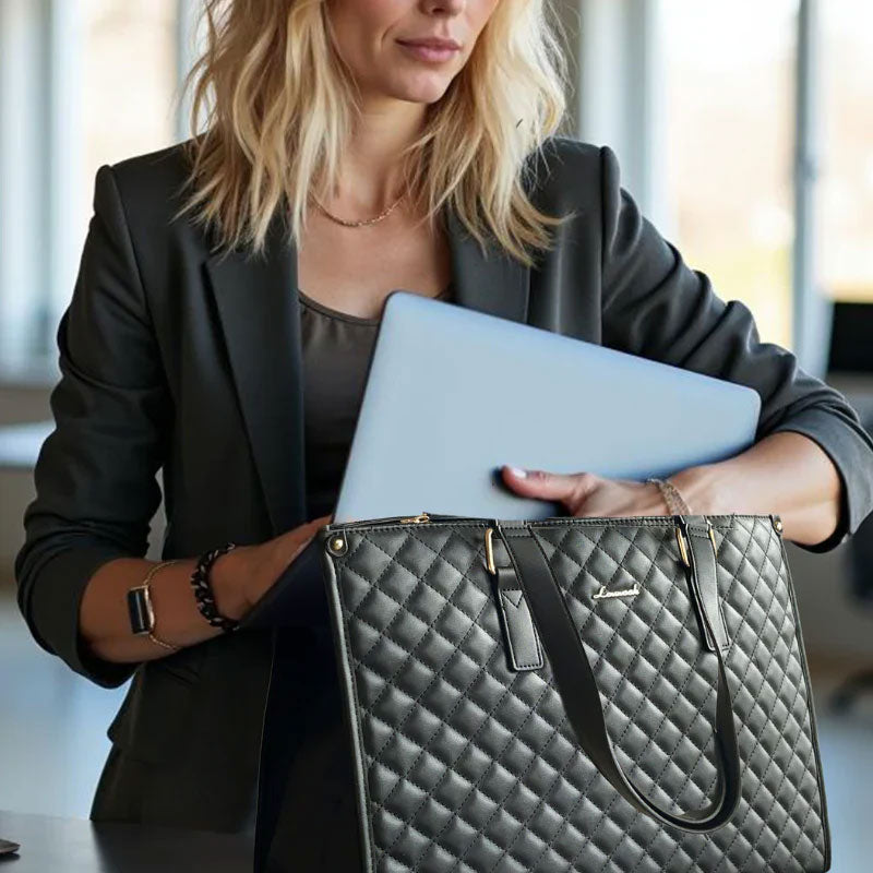 👜 Tote Bag – Laptop & Matboksrom