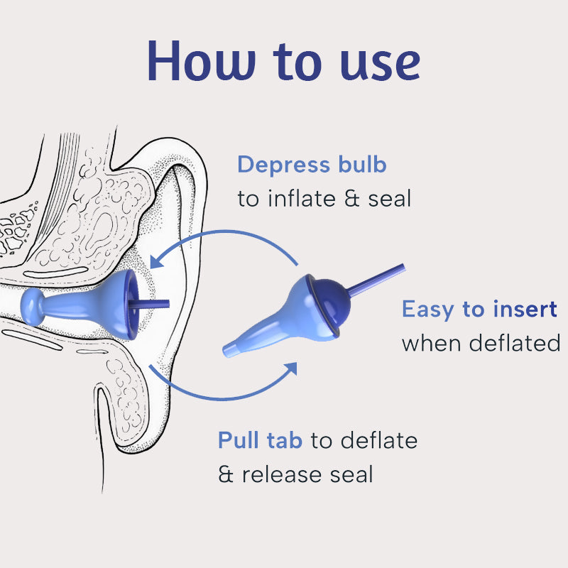 💥2025 NYTT DESIGN – 👂Verdens første oppblåsbare ørepropp med væske