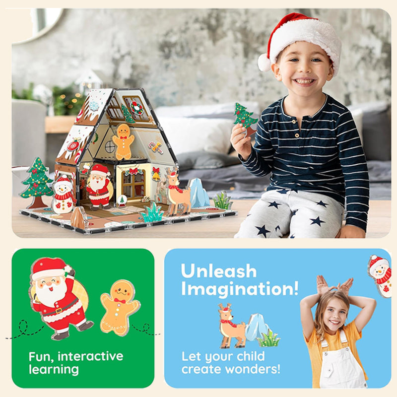 🎄Magnetisk pepperkakehusbyggesett