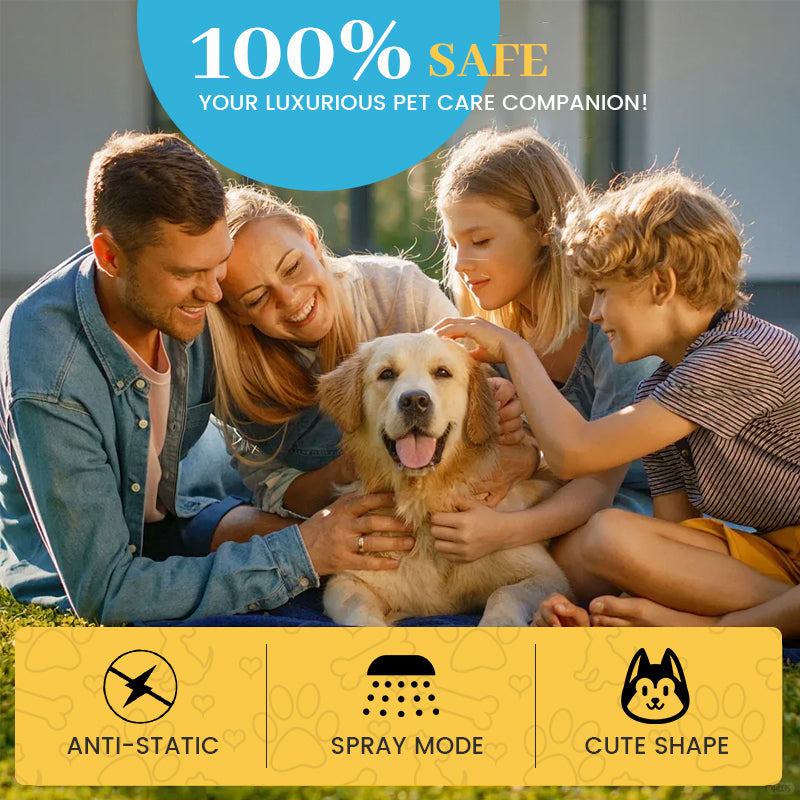 🐾🌿 Smart Spray-Børste for kjæledyr – Skånsom og praktisk!（🔥Gratis vannflaske i en begrenset periode🔥）