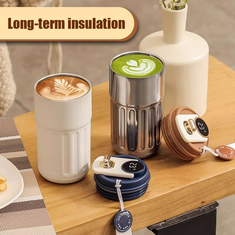 ☕ Kaffetermos med Temperaturdisplay