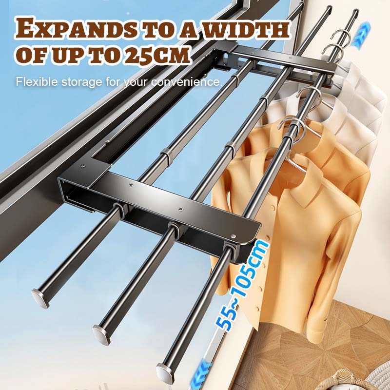 Sammenleggbar Uttrekkbar Klesstativ 🌤