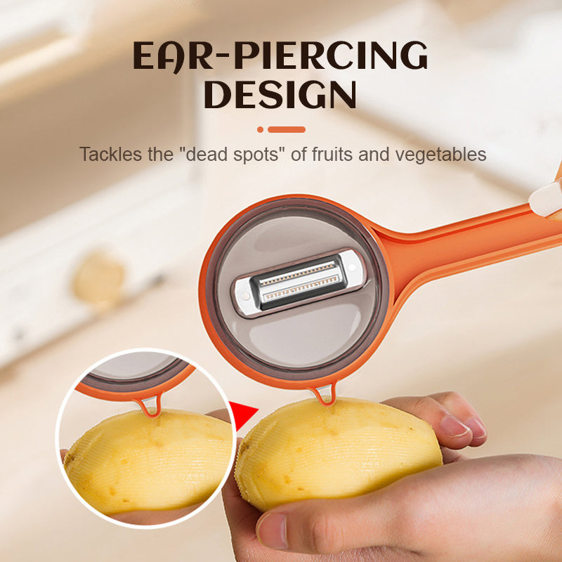 Skreller med bøtteoppbevaring/skreller med bøtteoppbevaring