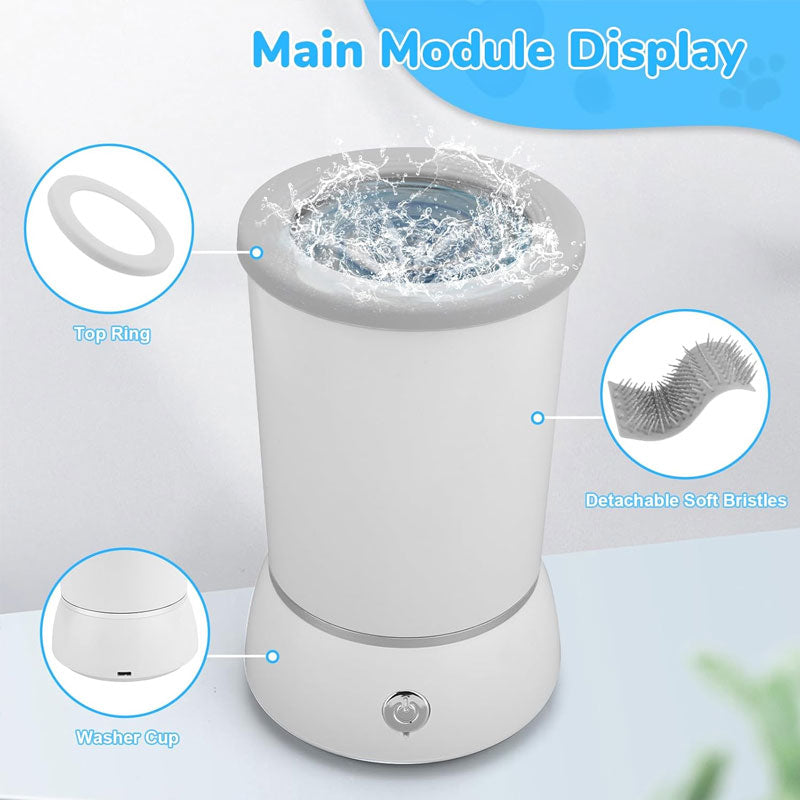 🐾💦 Elektrisk Fotvasker for Kjæledyr – Enkel og Skånsom Potevask uten Gnidning