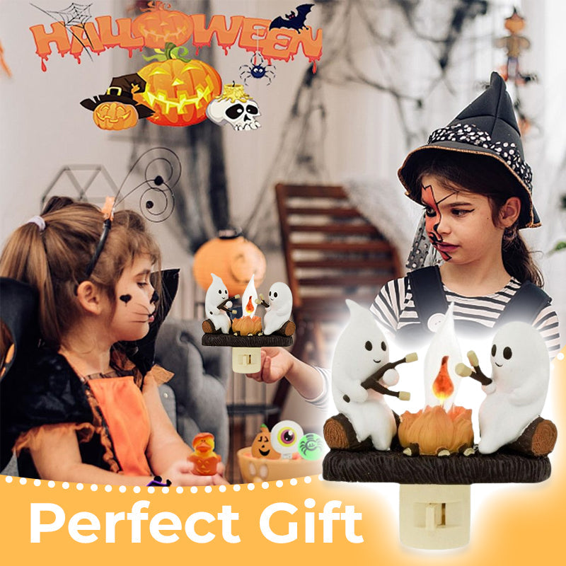 🎃👻 Halloween Spøkelseslampe – Skap skummel stemning! 🔥