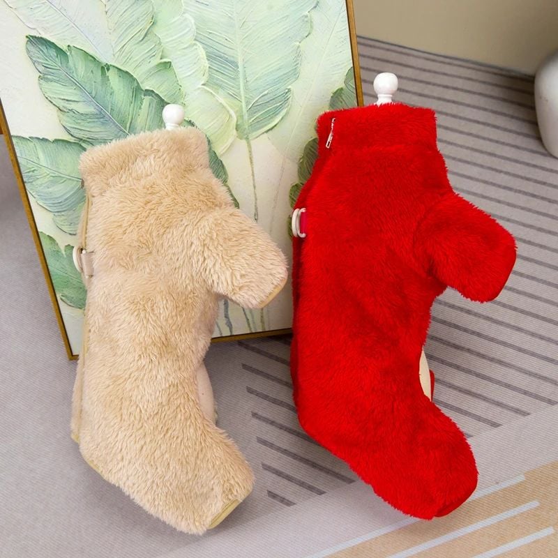 🐶 Vinterhundjumpsuit med glidelås bak