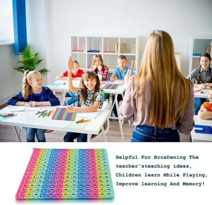 🎯 12x12 Gangetabellspill – Bærbar Mattelek for Barn