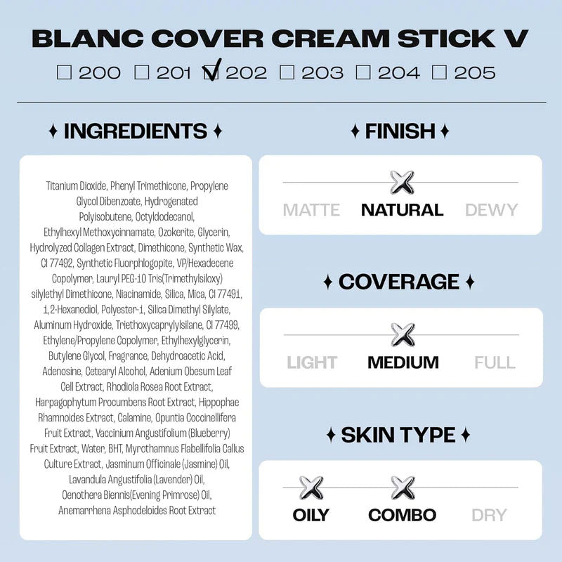 🌟 Blanc Cover Stick – Kremet Dekning & Naturlig Finish!