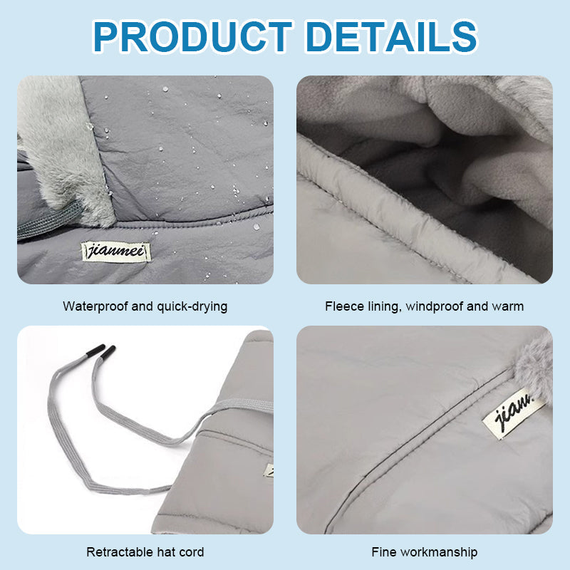 ❄️ Vinterlue med fleece og ansiktsmaske