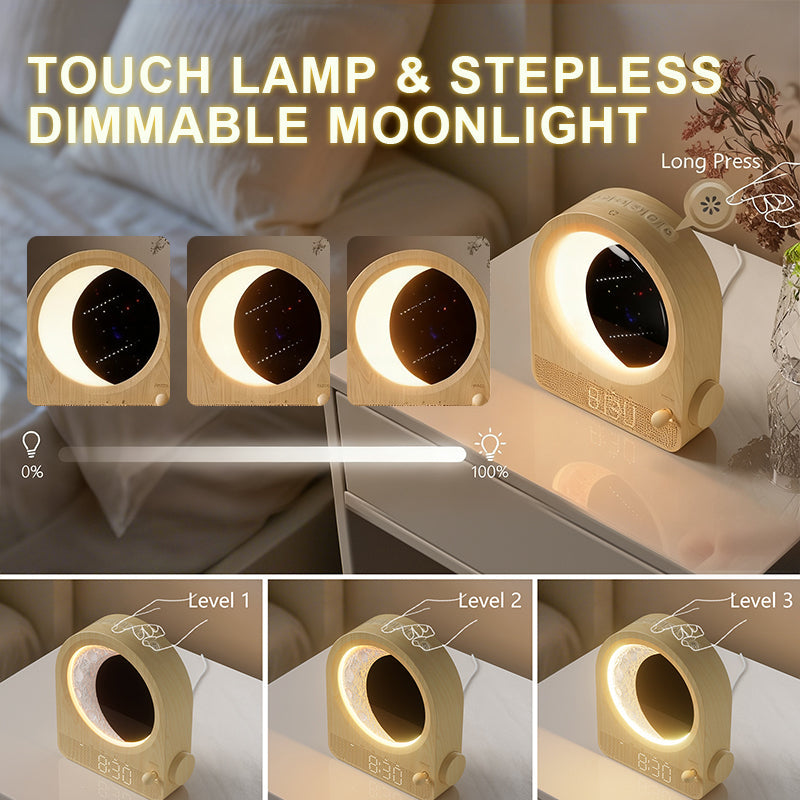 🌙Måne- og stjerneskuddreisen - Multifunksjonell berøringsnattlampe✨