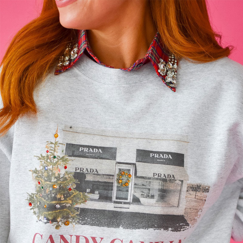 🎄 ✨Rød julerute med avtakbar krage i rhinestone