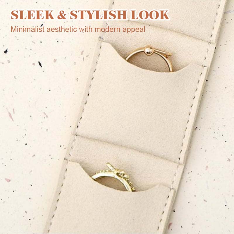 👜 Kompakt & Stilfull Smykkeorganisator med Flere Rom – Perfekt for Reise