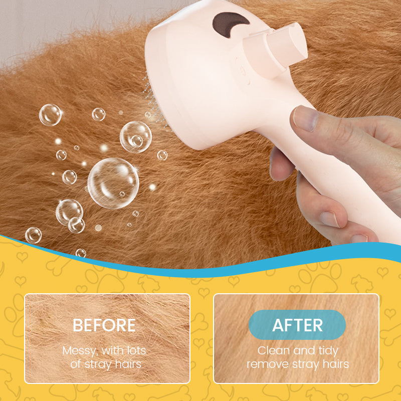 🐾🌿 Smart Spray-Børste for kjæledyr – Skånsom og praktisk!（🔥Gratis vannflaske i en begrenset periode🔥）