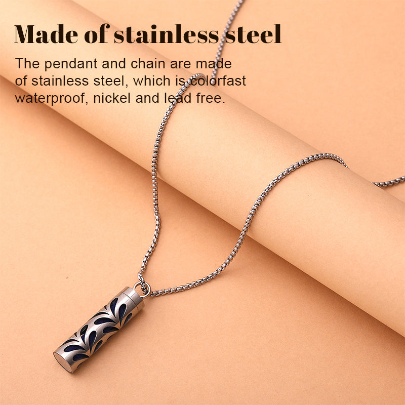 🌿✨ Aromaterapi Utskåret Diffuser Halskjede – Parfyme Vedheng