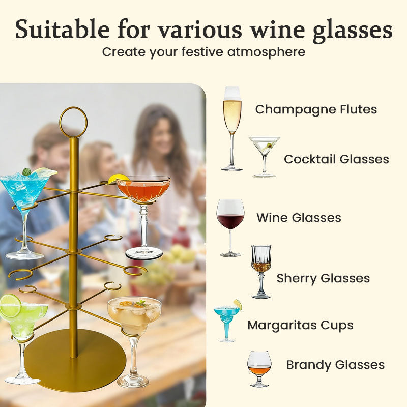 Festlig flerlags displaystativ