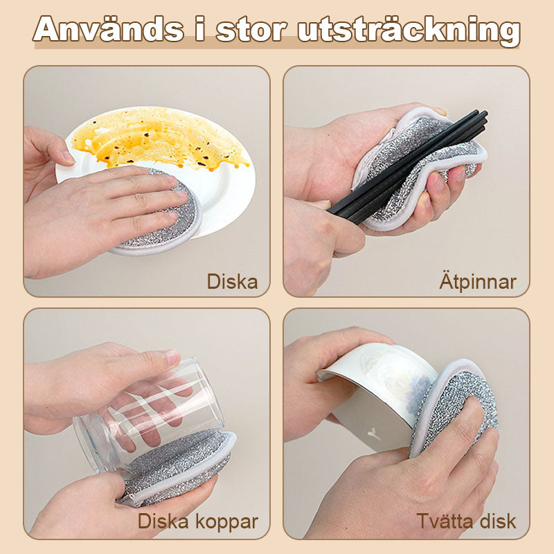 🧽 Dobbeltsidig sølvsvamp – Kjøkkenets fettfjerner