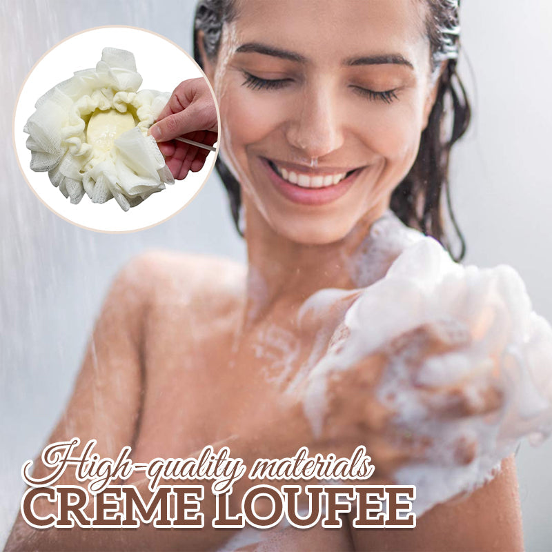 🔥Kjøp 1 få 1 gratis🔥Creme Loufee-2-I-1 Bade-Loofah-Svamp