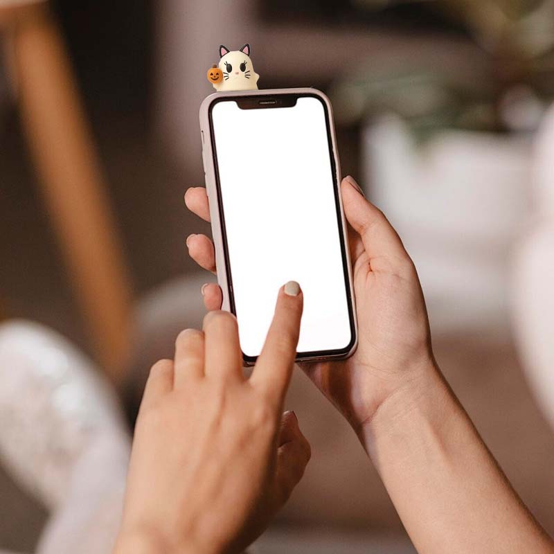 👻 Spøkelses-telefonanheng – Søtt og skummelt samlerobjekt