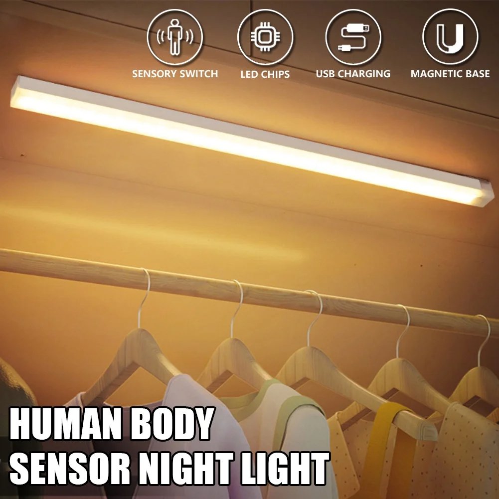 🔥 Tidsbegrenset tilbud – oppladbar LED-lampe, ingen boring nødvendig, smart sensor, magnetisk