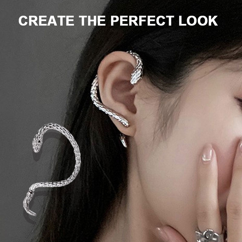 🐍 Unik Serpent Wrap Øredobb – Retro & Kreativ Stil