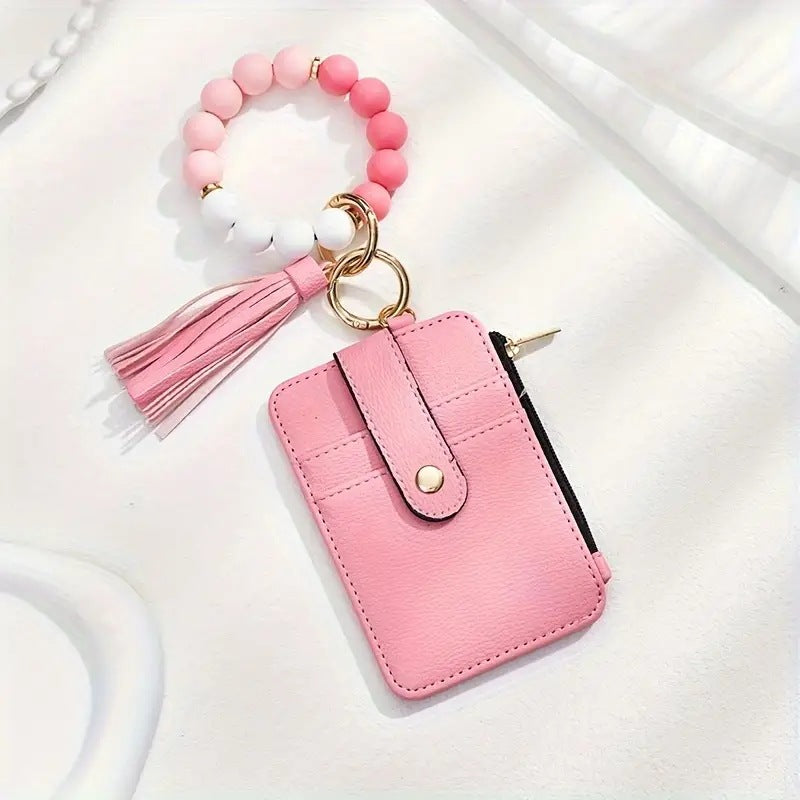 🎅Storsalg Siste dagssalg 🔥- Silikonperlearmbånd, kortholder, nøkkelring