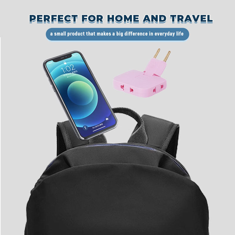 ⚡ Europeisk Strømadapter – Kompakt & Praktisk