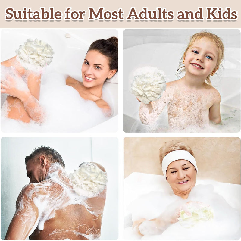 🔥Kjøp 1 få 1 gratis🔥Creme Loufee-2-I-1 Bade-Loofah-Svamp