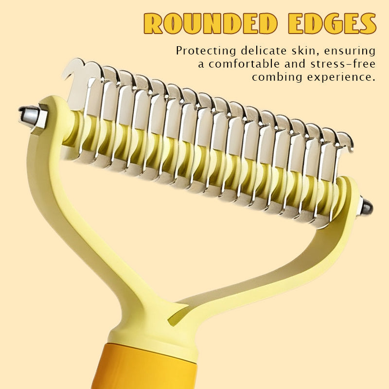 ✨ Dobbeltsidig hårfjerningskam – Perfekt for hund & katt