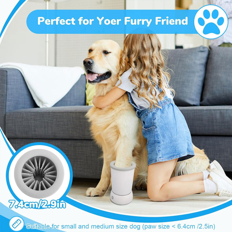 🐾💦 Elektrisk Fotvasker for Kjæledyr – Enkel og Skånsom Potevask uten Gnidning