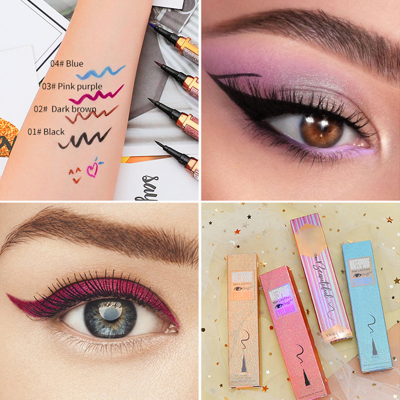Farget vannfast eyeliner