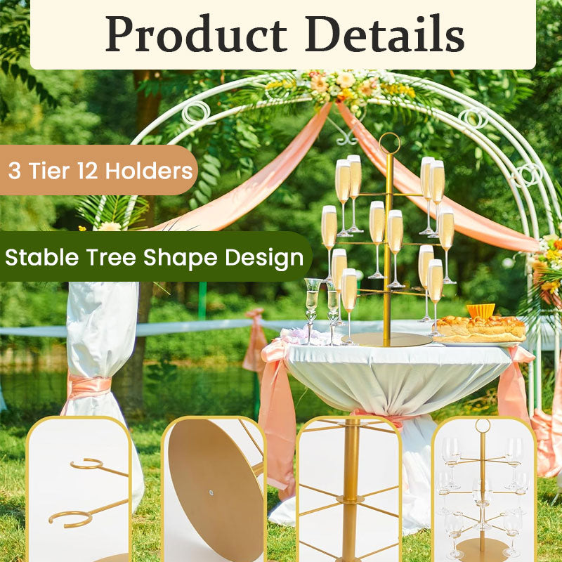 Festlig flerlags displaystativ