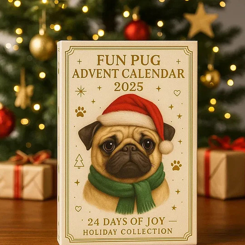 🐾🎄 Morsom mops-adventskalender 2025