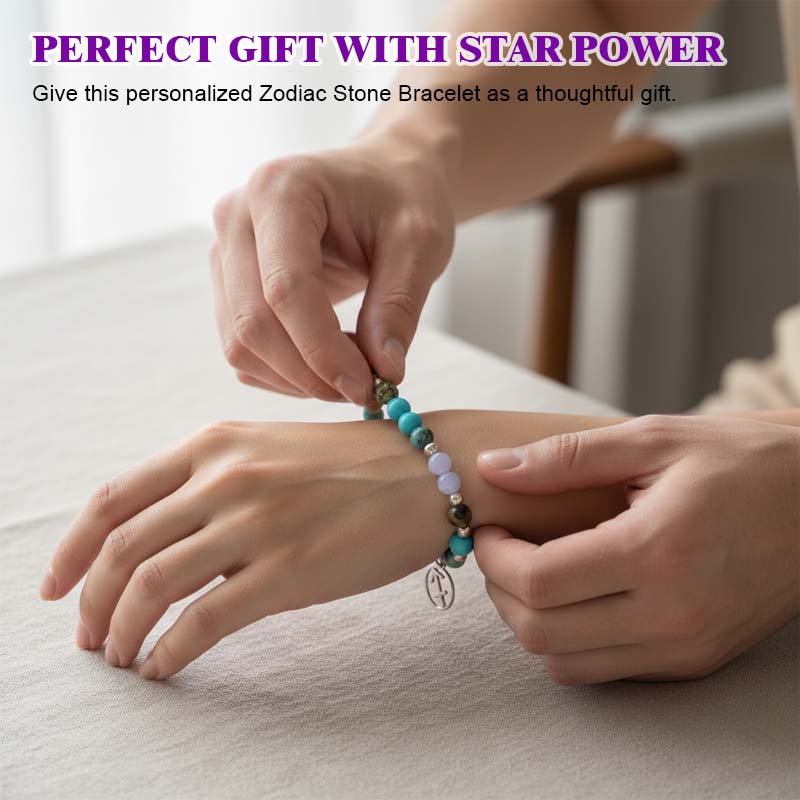 Tolv stjernetegn stein armbånd
