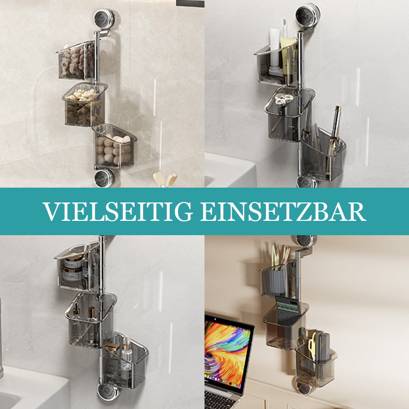 🍽️ Roterbar oppbevaringsboks med sugekopp – plassbesparende på kjøkkenet