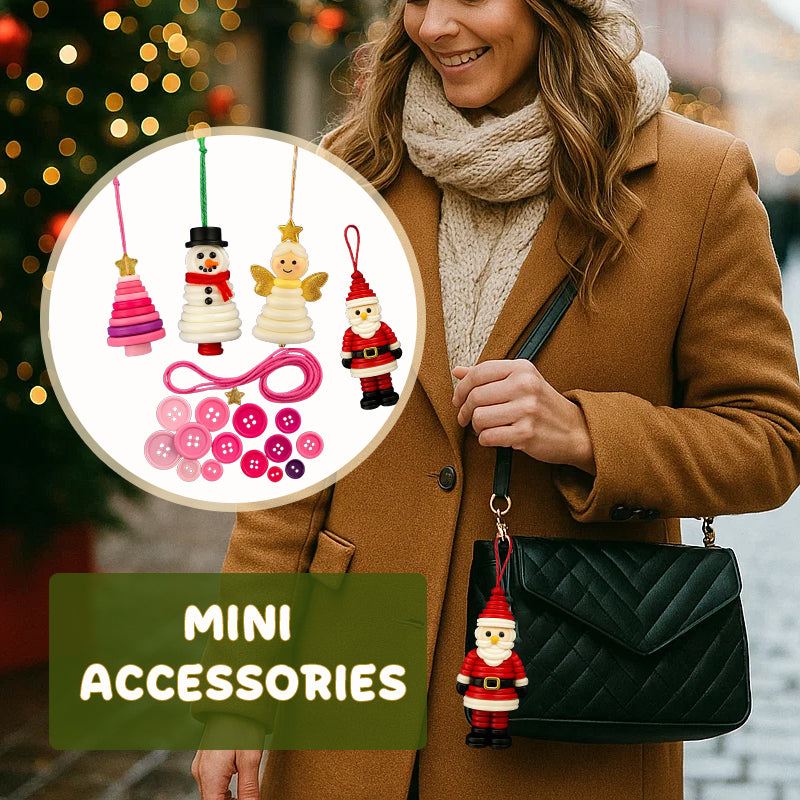 ☃️ DIY-sett med snømannknappdekorasjoner ☃️