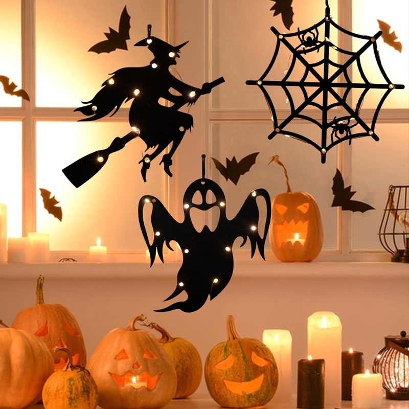 ✨🎃 Halloween LED Lysslynge – Skap Skummel Stemning 👻✨