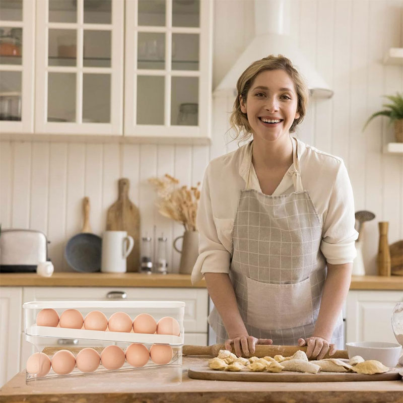 🥚🥚 Rullende eggeholder – spar plass og hold orden! ✅