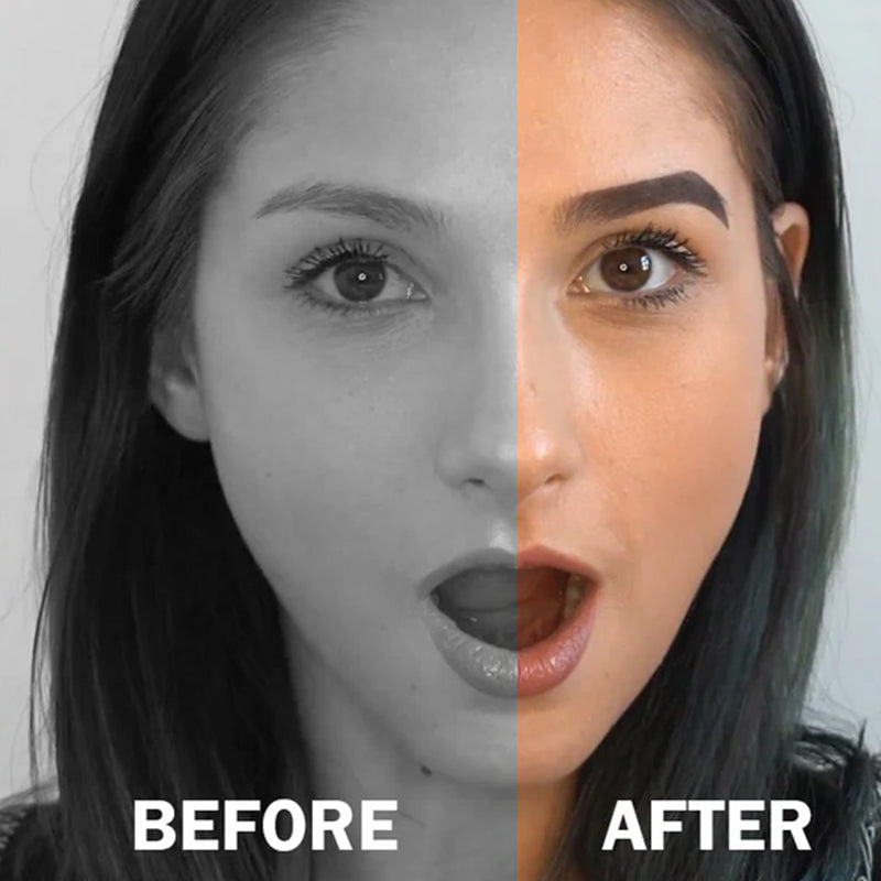 🔥 🌸 Kulmakarvajauheen Stensilsett – For naturlige og stilige bryn