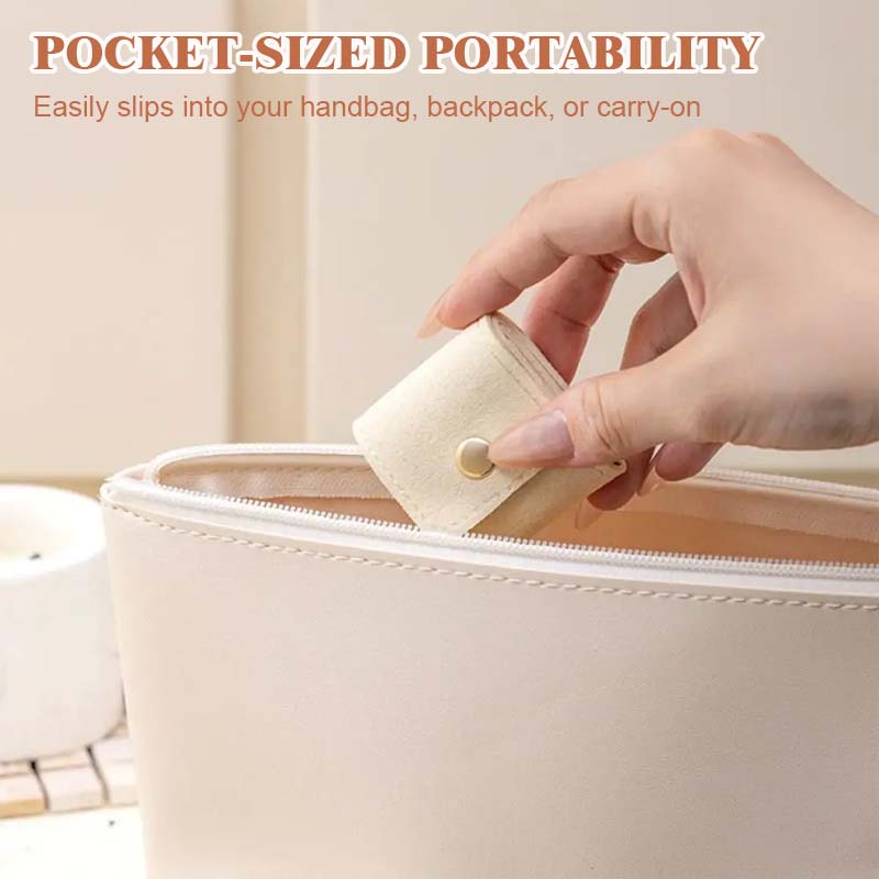 👜 Kompakt & Stilfull Smykkeorganisator med Flere Rom – Perfekt for Reise