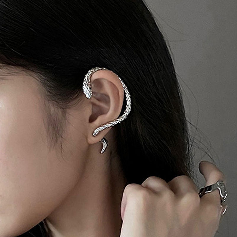 🐍 Unik Serpent Wrap Øredobb – Retro & Kreativ Stil