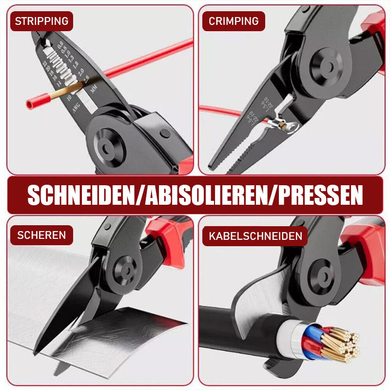 🛠️🔧 5-i-1 Multifunksjonelt Tangsett – Utskiftbare Hoder for alle behov!