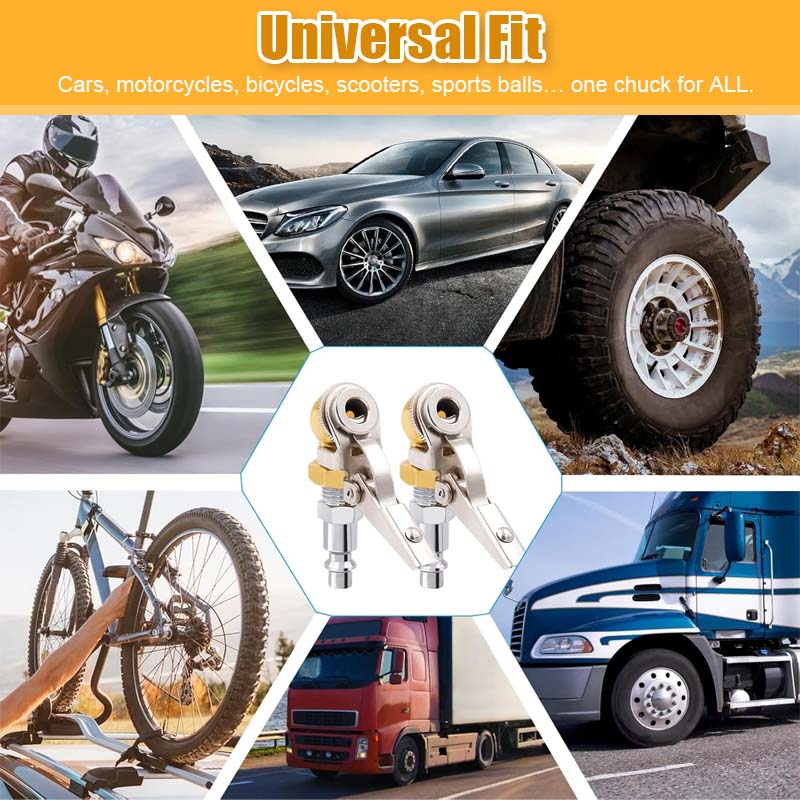 🚗 Dekkfyllingsmunnstykke – Rask Lås & Frigjør