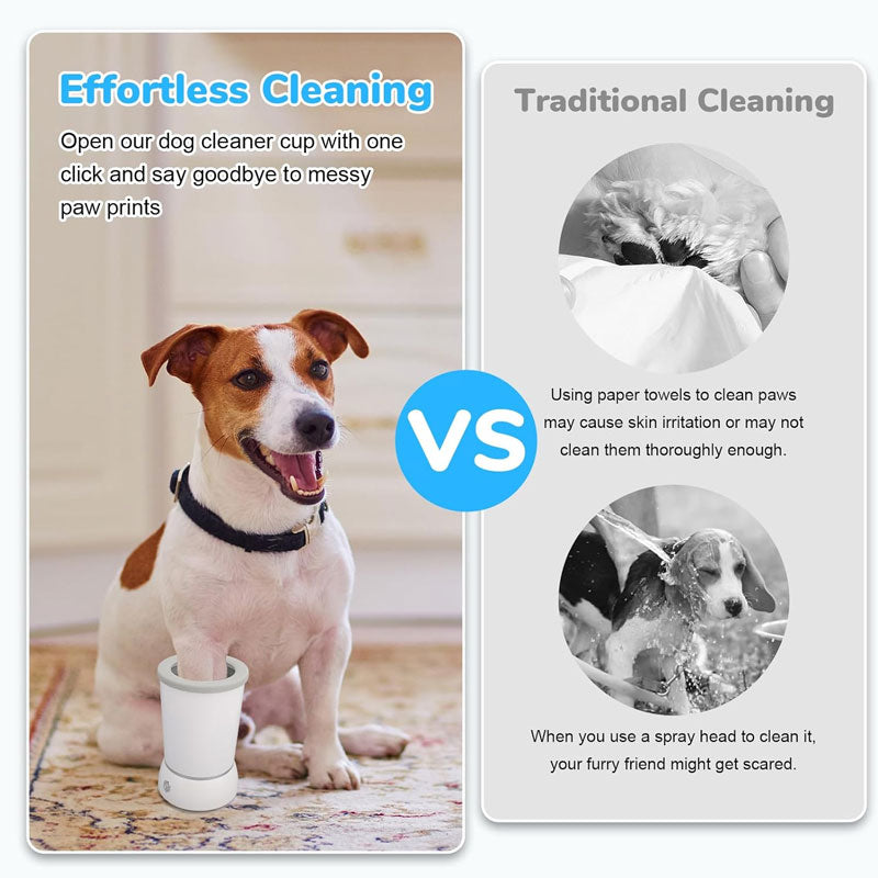 🐾💦 Elektrisk Fotvasker for Kjæledyr – Enkel og Skånsom Potevask uten Gnidning