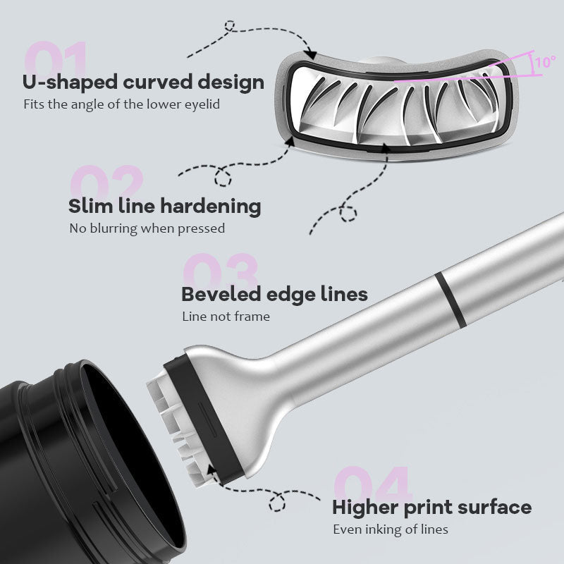 ✨ Dobbel Eyeliner med Stempel for Nedre Vipper 👁️‍🗨️