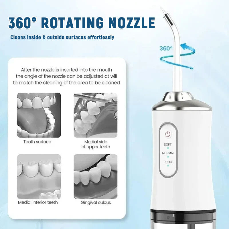 🦷 Elektrisk Vannflosser – Hold tennene rene etter hvert måltid