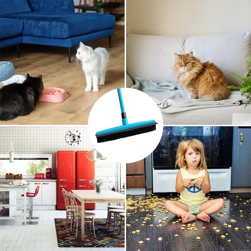 🐾🧹Effektiv Gummibørste for Kjæledyr – Fjern Pels og Hår Lett!