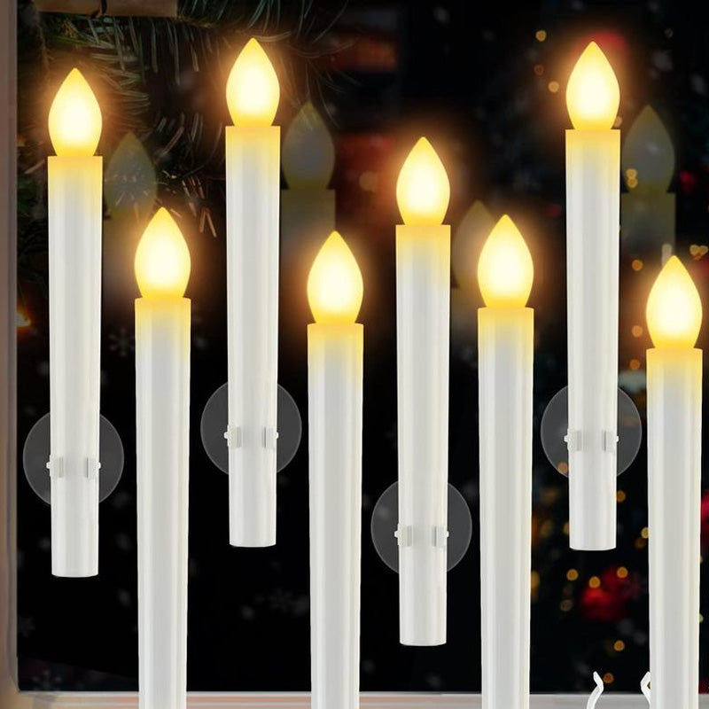 🎄 Julespesial 🔥 6 stk flammeløse LED-vinduslys